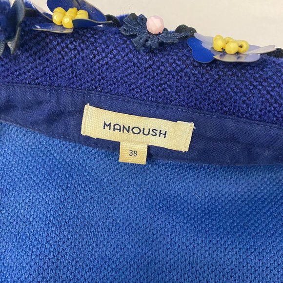 MANOUSH Dress 38 Blue like new - Picture 5 of 5